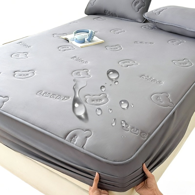 Memory Foam Topper - Ultrasonic Quilted Queen Fitted Sheet Waterproof