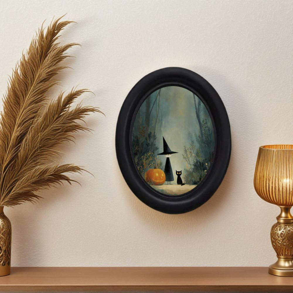 Vintage Home Textiles - A 3D Vintage Halloween Witch and