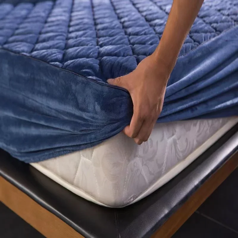 Memory Foam Topper - Crystal Velvet Thicken Quilted Mattress Cover