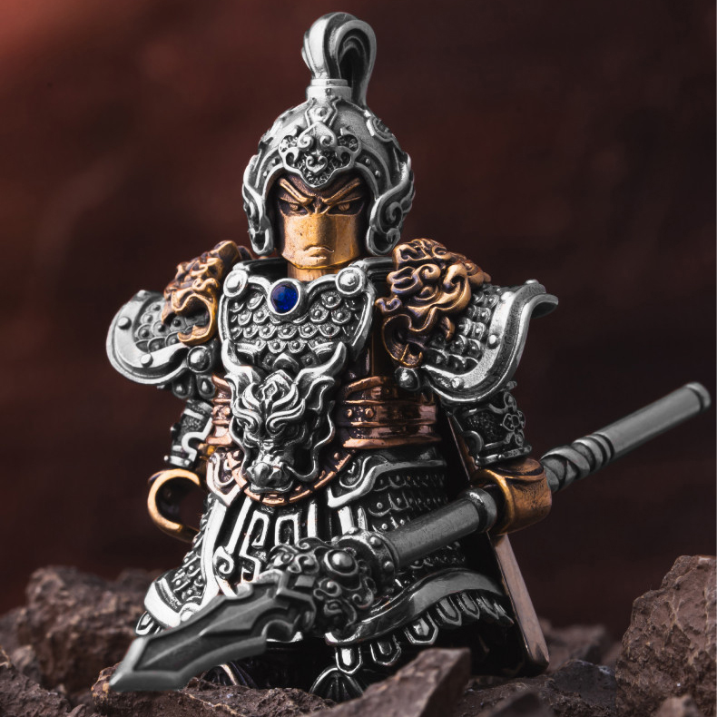 Vintage Home Textiles - Vintage Oriental Three Kingdoms Desktop Ornament,