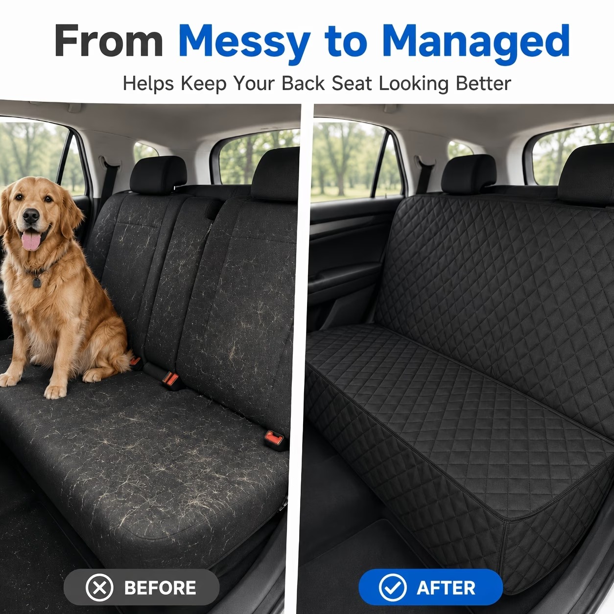 1pc Pet Car Back Seat Cover,Pe - Mattress Protector Waterproof ulasan dan harga