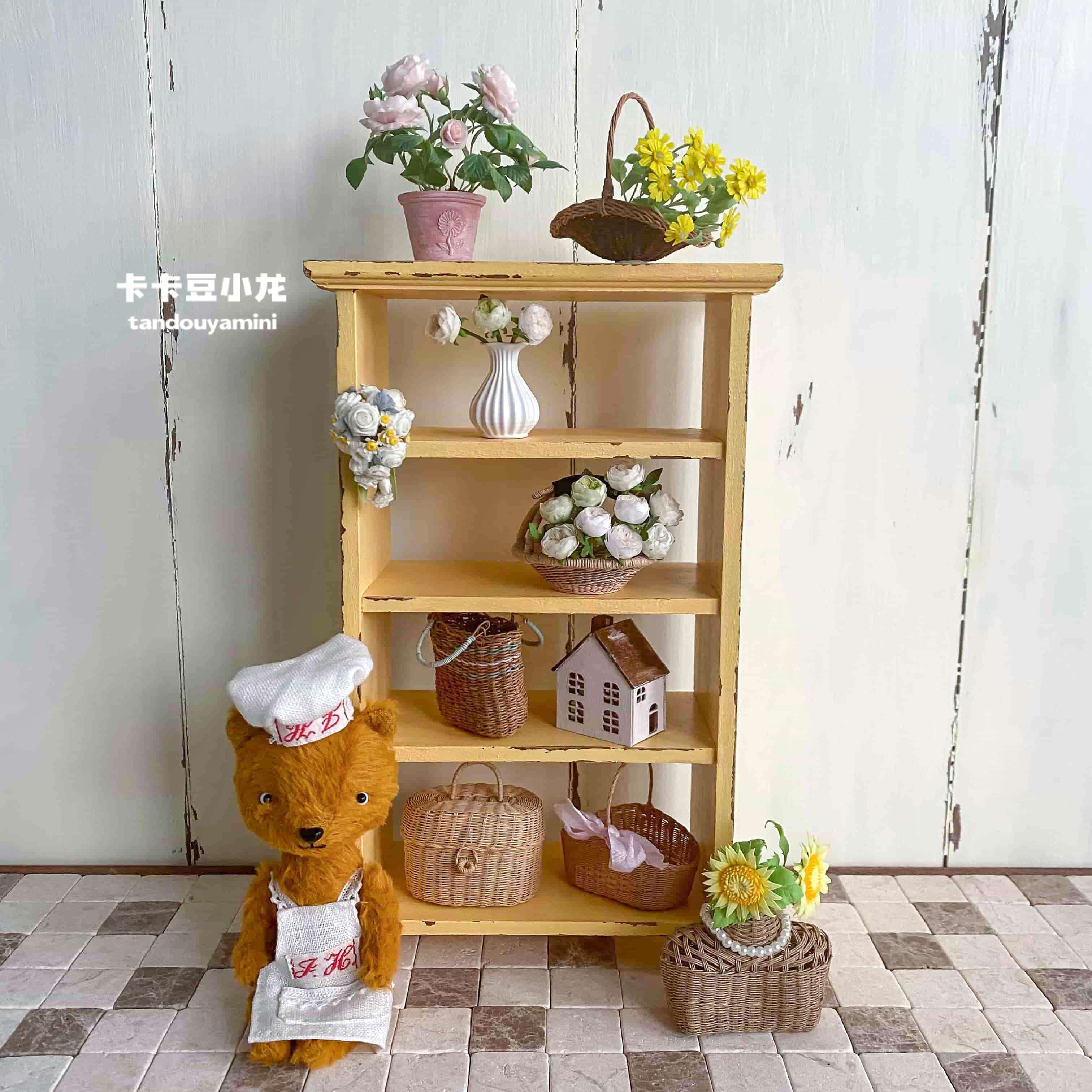 1:6 Doll House Mini Model Furn - Vintage Home Textiles ulasan dan harga