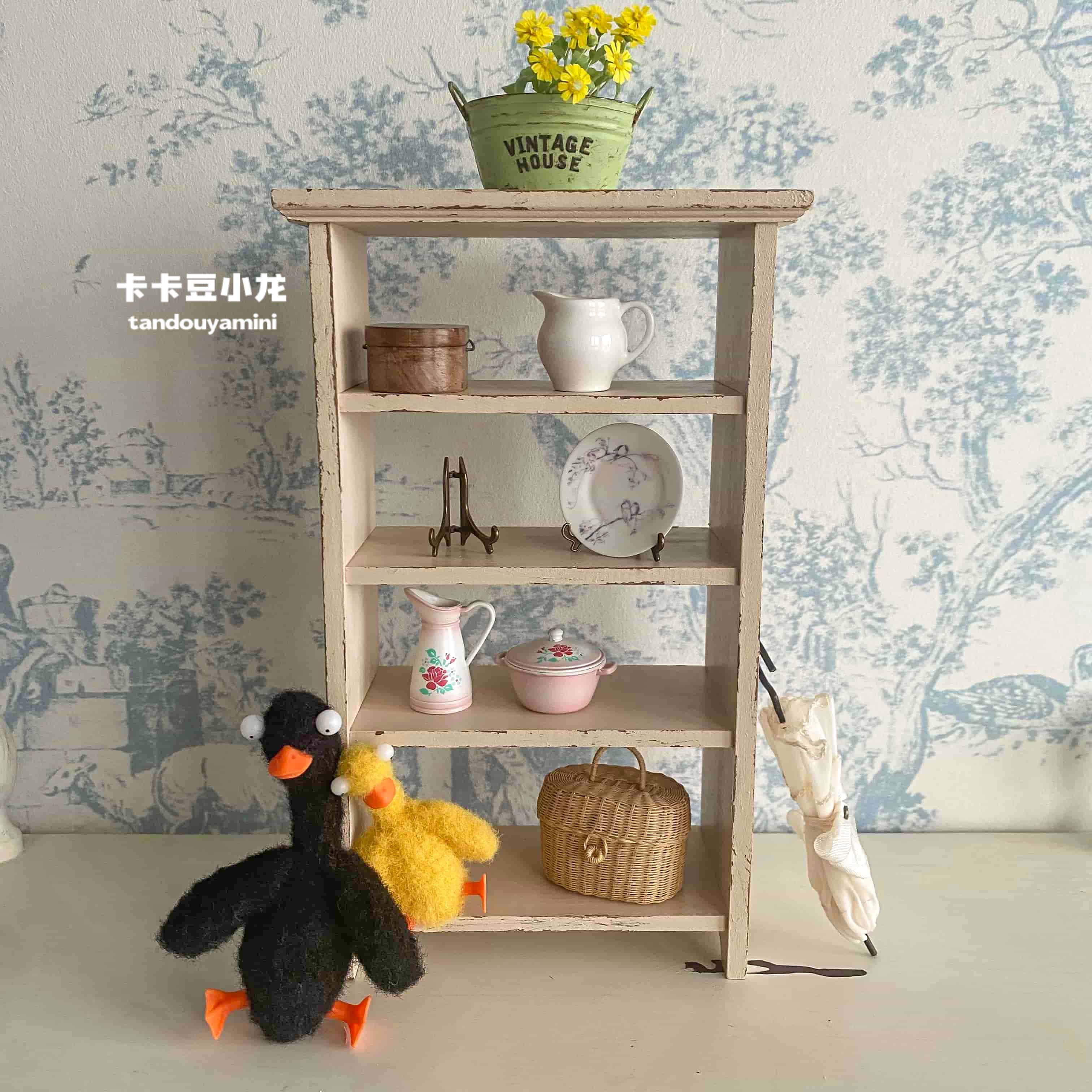1:6 Doll House Mini Model Furn - Vintage Home Textiles ulasan dan harga