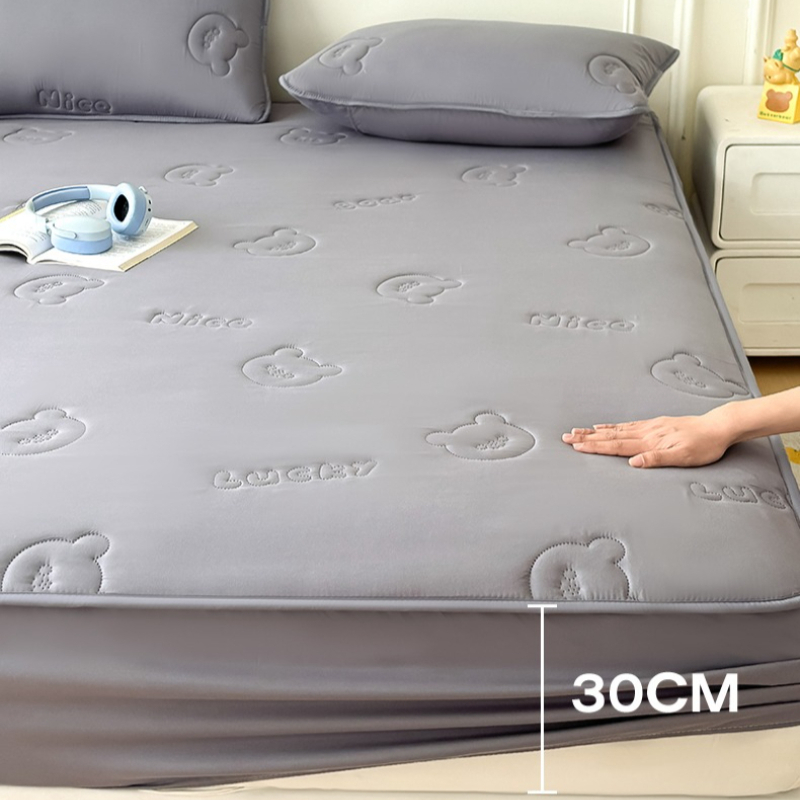 Ultrasonic Quilted Queen Fitte - Memory Foam Topper ulasan dan harga