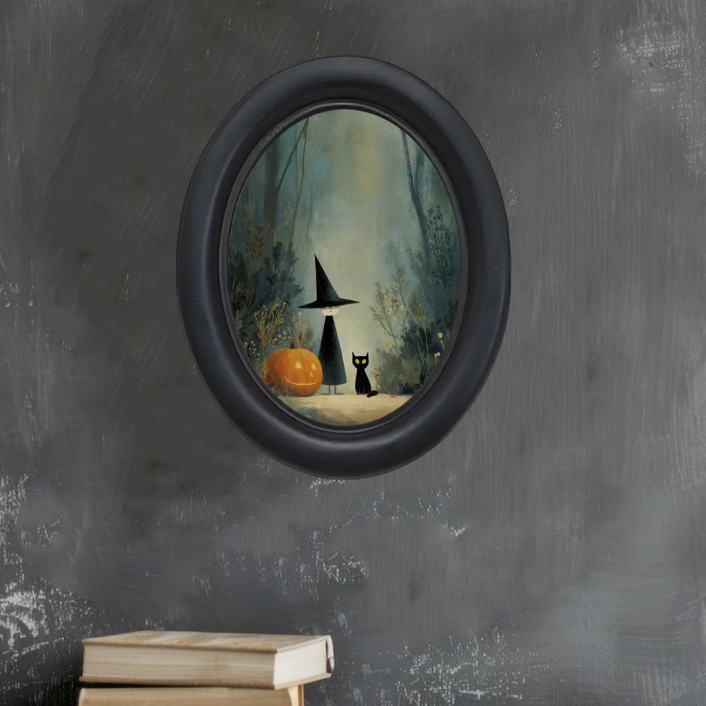 A 3D Vintage Halloween Witch a - Vintage Home Textiles ulasan dan harga
