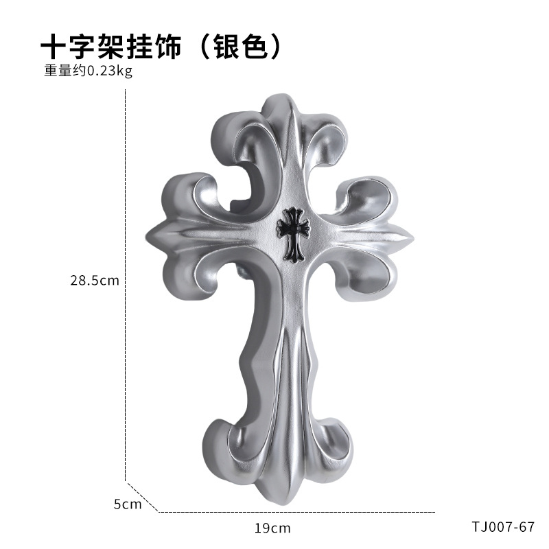 Retro Cross Wall Decor Gothic  - Vintage Home Textiles ulasan dan harga