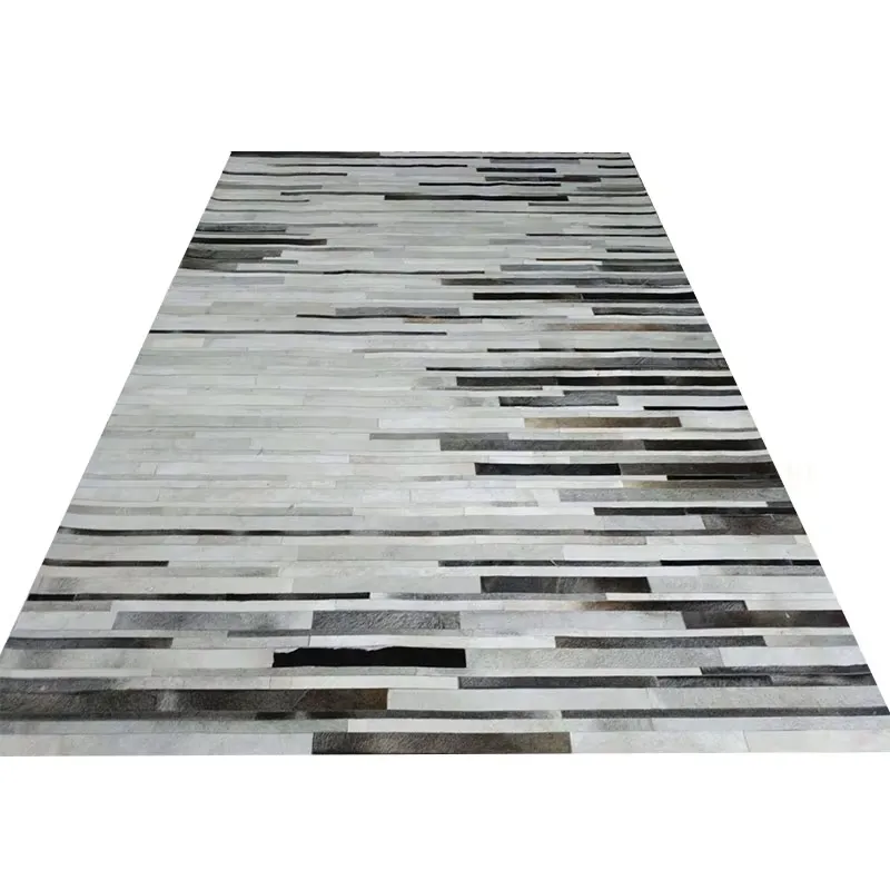 Imported Gray Striped Cowhide  - Home Textiles Importers In Usa ulasan dan harga