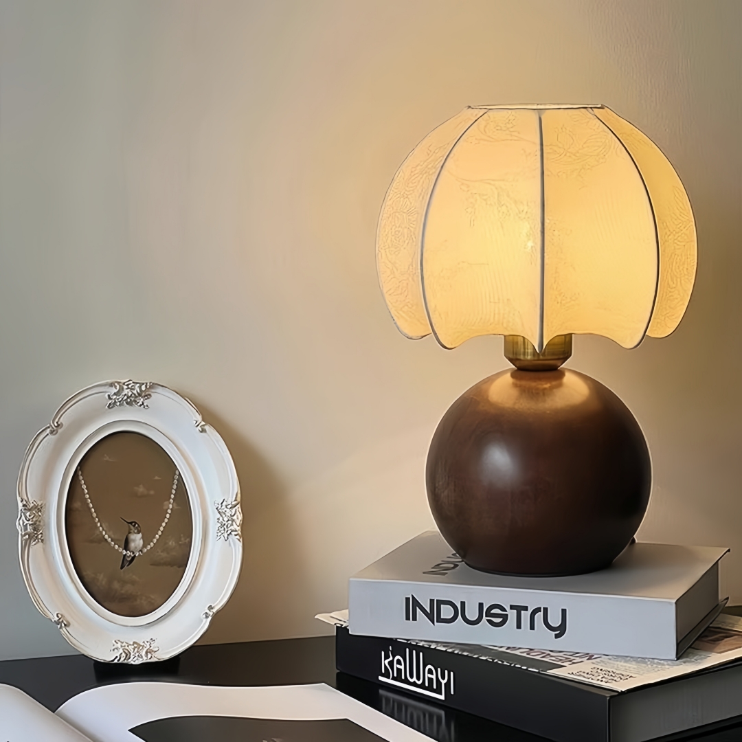 Vintage floral table lamp, med - Vintage Home Textiles ulasan dan harga