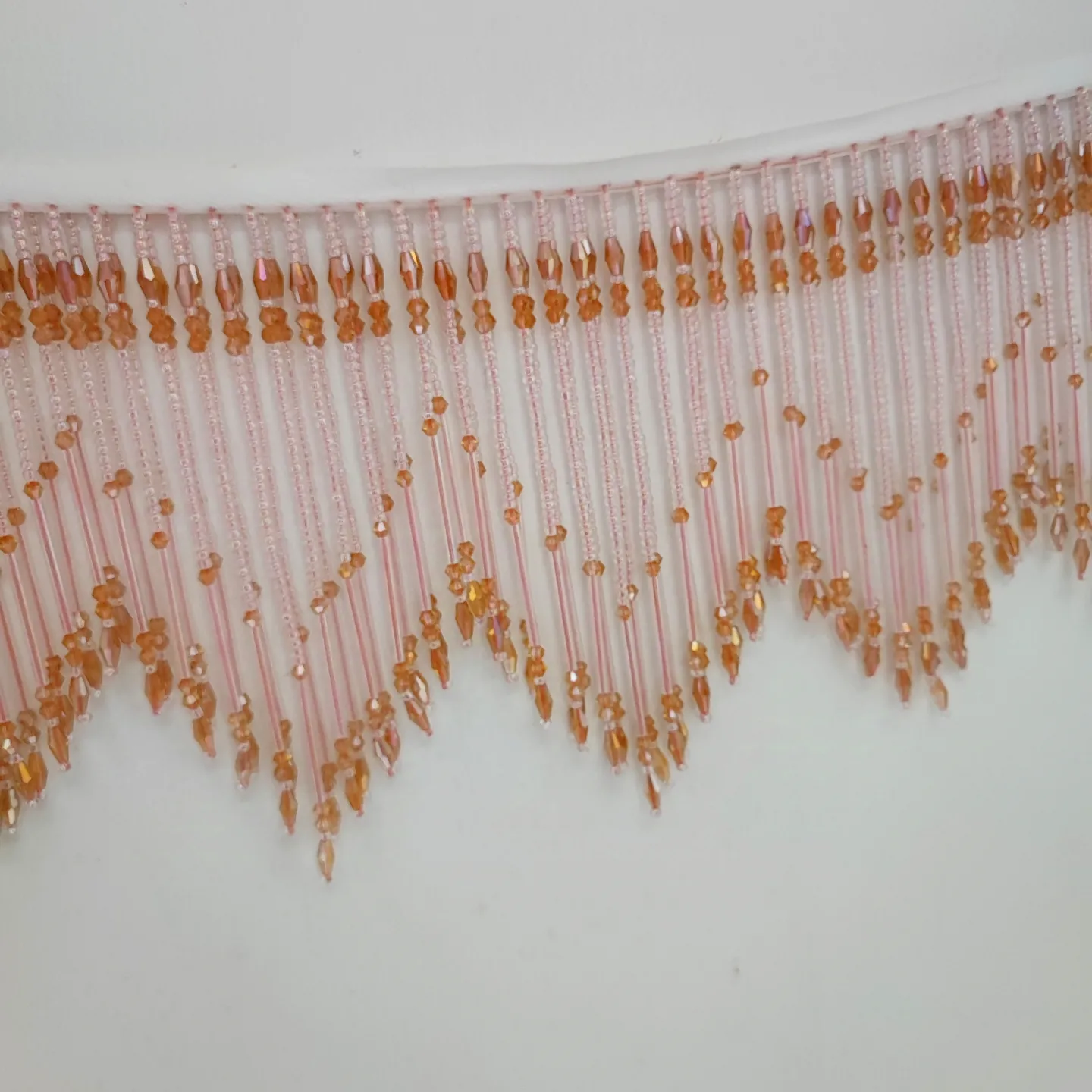 Handmade Beaded Fringe Trim, L - Home Textiles Luxury Curtains ulasan dan harga